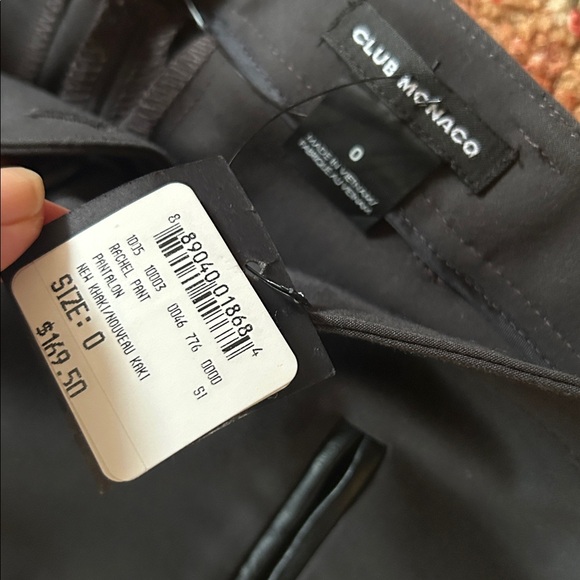 Club Monaco pants with leather detail - Picture 3 of 6